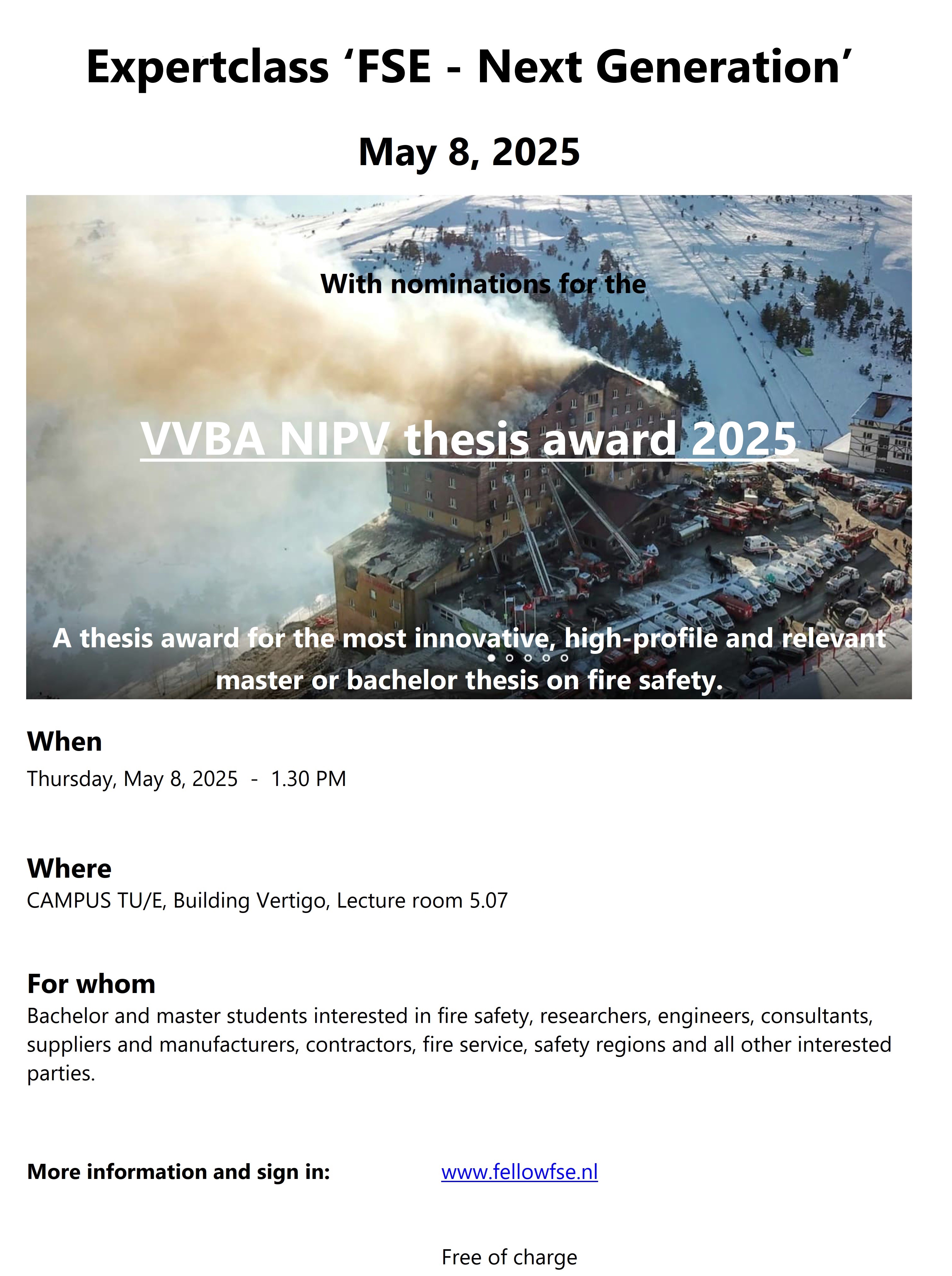 Expert class  FSE - Next Generation and Thesis Contest 2025
